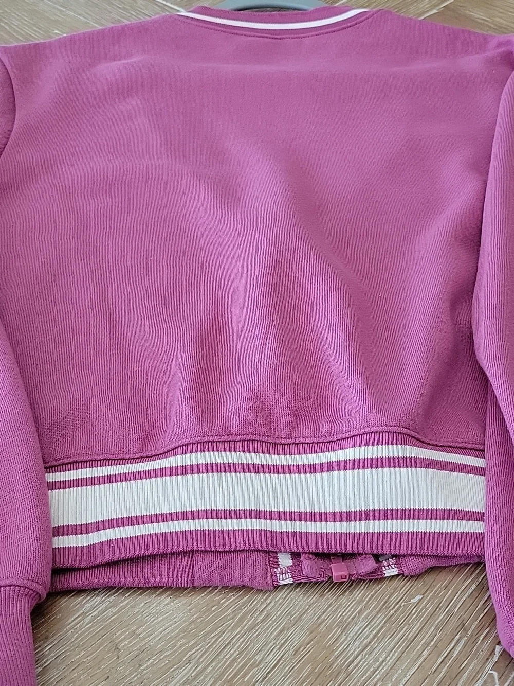 PINK Victoria Secret 2 Pc. Matching Front Zip Cardigan & Flare Sweatpants XL NWT - Picture 12 of 15